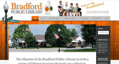 Desktop Screenshot of bradfordpubliclibrary.org